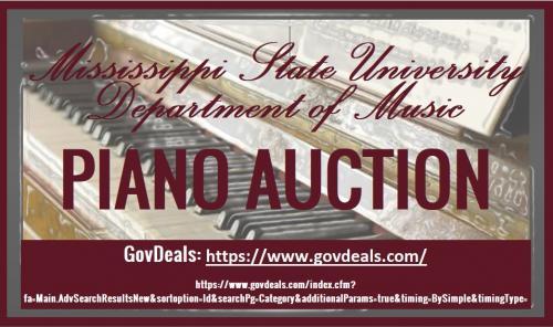 MSU Piano Auction graphic