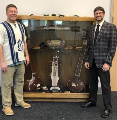Robert Damm and Daniel Stevens with Kaufman collection