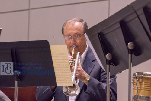 Dr. Anthony B. Kirkland playing trumpet